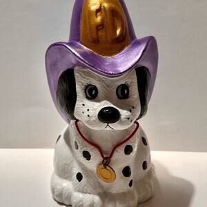 Jasco Dalmatian Fireman Dog Bank